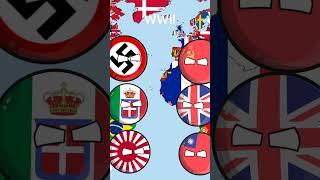 World wars#countryballs #shorts #funny #palestine #israel #usa #history #geography