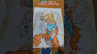 SSJ 2 GOKU DRAWING  || DRAGON BALL Z || #drawing #shorts ...