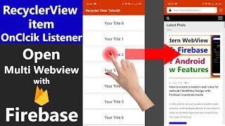 How to create multi web-view with Firebase | How to open multi web-view with Firebase in android
