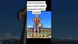 Как Луффи выбирает Накама  #onepiece #anime #аниме #ванпис #luffy #monkeydluffy #мем #приколы