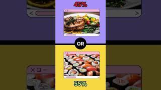 Would you rather? [ Manakah yang kamu suka? ] FOOD YUMMY EDITION #wouldyourather #quiztime