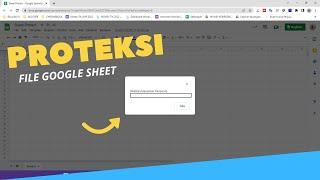 Cara memberikan password pada file google spreadsheet