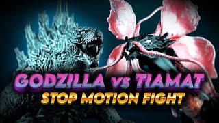 GODZILLA vs TIAMAT STOP MOTION FIGHT