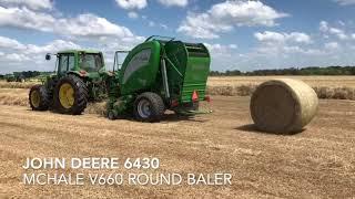 Which Round Baler Is The Best? Round Baler in action | McHale V660 with John Deere