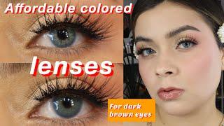 The Most Natural Color Contacts Lenses for dark brown eyes! ￼ANESTHESIA | JUST4KIRA #colorlenses