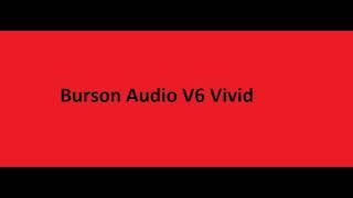 Burson Audio V6 Opamp test