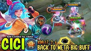 BACK TO META!! CICI NEW BUFFED WITH NEW BROKEN BUILD & EMBLEM FOR EXP LANE - BUILD TOP 1 GLOBAL CICI