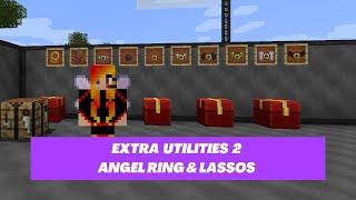 Minecraft Mod Spotlight ~ Extra Utilities  ~ ANGEL Ring, Golden Lasso, & Cursed Lasso