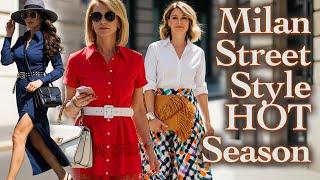 Street Style Italy Summer 2025 – Trendy Italian Outfits You Need to See. What Milan is Wearing