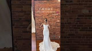 The modern #weddingdress of our dreams  #bride #bridalstyle #bridalgowns #engaged