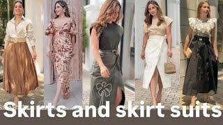 Trendy and chic skirts and skirt suits 2025