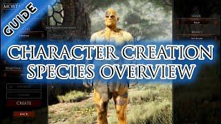 Mortal Online Character Creation Species Overview 4k