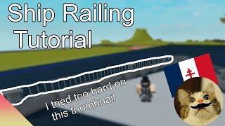 How to Make Ship Railings / Roblox Plane Crazy