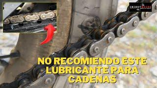 No recomiendo este lubricante para cadena. #motos #tipsmoteros #consejosdemotociclismo