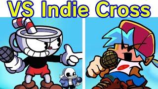 Friday Night Funkin' Vs Indie Cross V1 FULL WALKTHROUGH