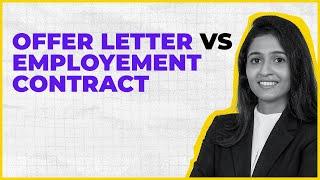 Offer letter V/S Employment Contract #BizWiser