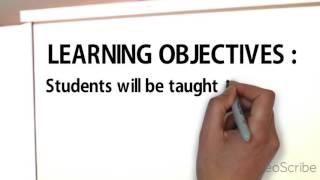 Learning objective and Learning Outcome