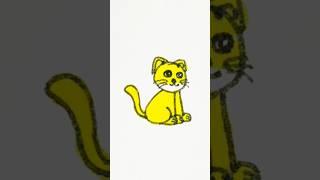 Easy drawing cat/cat/лёгкий рисунок кота/кот