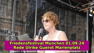 Friedensfestival Rede Ulrike Guérot Marienplatz München Demo #MSA #MUC0109 vom 01.09.2024