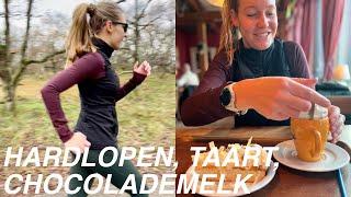 Hardlopen, taart & chocolademelk met slagroom - Vlogmas #10 Annemerel