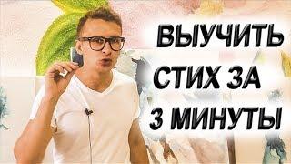 Как быстро выучить стих за 3 минуты | Стихотворение Фета - Бал. Легко запомнить стих