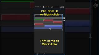 Work Area timeline tips in After Effects #aftereffectstutorial #shortsvideo