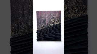 Beautiful Artwork: Textured fabric + Pouring paint #texturedart #texturedpainting #art