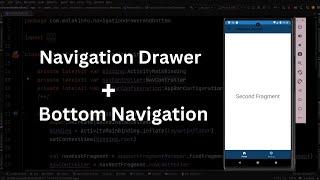 Bottom Navigation And Navigation Drawer view in android studio || Kotlin #androidstudio #programming