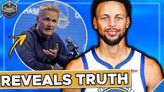 Steve Kerr Reveals TRUTH on Warriors Master Plan...