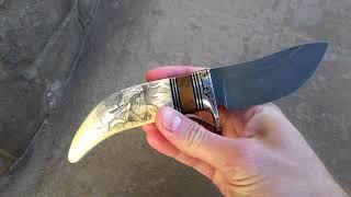 Handmade fixed knife "Trapper"