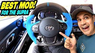 Supra MK5 Carbon Fiber Steering Wheel Trim Upgrade!  Easy Install! • Extreme Online Store