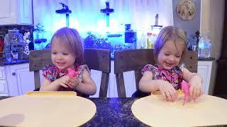 Twins try peppermint bark