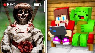 JJ and Mikey Got SCARY ANNABELLE on a Hidden Camera in Minecraft! - Maizen