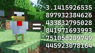 I calculated Pi using only Minecraft chickens