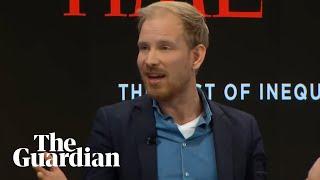 Rutger Bregman tells Davos to talk about tax: 'This is not rocket science'