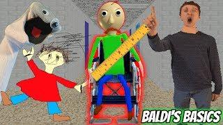 BALDI'S IN A WHEELCHAIR AND MORE EVIL THAN EVER! | Baldi's Basics Mod