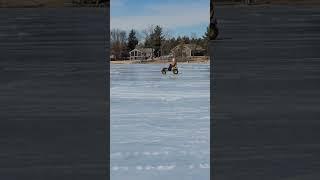 Lawn Tractor On Ice