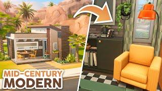 Mid-Century Modern Tiny Home // The Sims 4 Speed Build