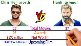 Thor vs Wolverine - Chris Hemsworth Vs Hugh Jackman Comparison - Bio2oons