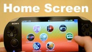 PS Vita Home Screen Walkthrough