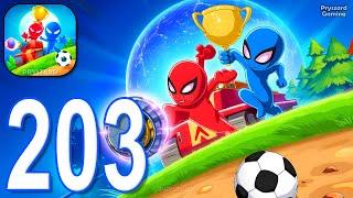 Stickman Party - Gameplay Part 203 Random Funny MiniGames, 1 2 3 4 Plyer Free New Update Adventure