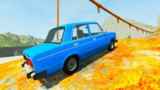 Полицейская погоня и прыжки с трамплина в BeamNG.Drive - Игры про машины