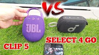 Soundcore Select 4 Go vs. JBL Clip 5 | Bass Test!