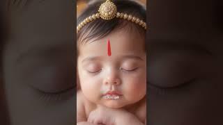 Aww.. So Cute.... Shhh.. Baby Krishna is Sleeping  #krishna #kanhaiya #trending #viralshorts
