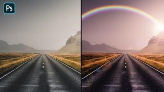 How to make a rainbow in Photoshop easily!