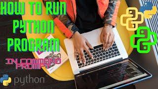 how to run python program in command prompt | Projectworlds