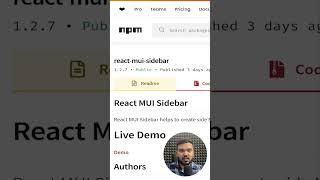 React MUI Sidebar Free NPM Package by AdminMart #reactjs #nextjs14 #materialui