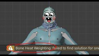 A few solutions: Bone Heat Weighting error in Blender