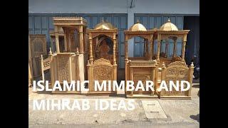 ISLAMIC MIHRAB AND MIMBAR IDEAS - What Is a Mihrab and Mimbar MINBAR in Islamic Mosque Architecture