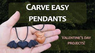 Carve Pendants Out of Wood - Beginner Friendly Valentine Projects